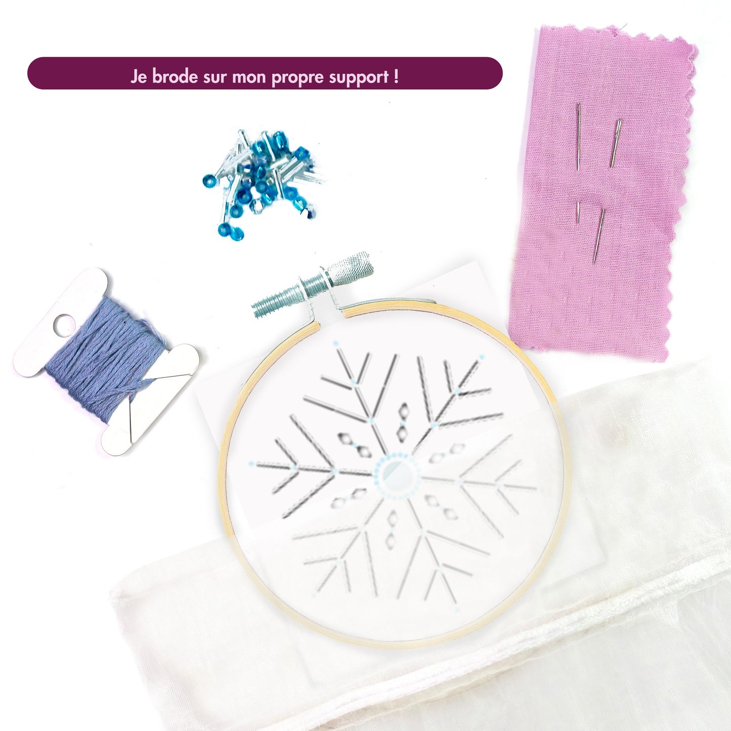 Kit de broderie - Flocon