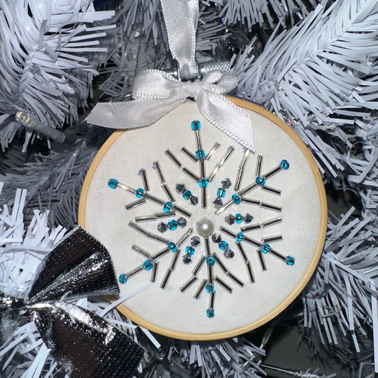 Kit de broderie - Flocon (Boule de Noël)