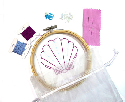 Kit de broderie - Coquillage