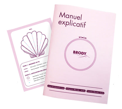 Kit de broderie - Coquillage